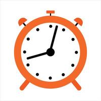 Red alarm clock isolated on a white background.alarm clock icon illustration vector
