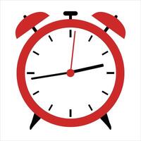 Alarm clock concept illustration in a white background vector