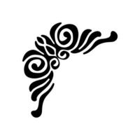 Beautiful decorative element for design. Template for laser cutting. illustration. vector