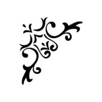 decorative element filigree calligraphy design template arabesque vector