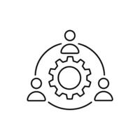 Teamwork icon. Teamwork concept. Can be used for workflow layout, diagram, web design. vector