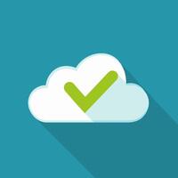Cloud with Checkmark design vector