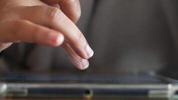 Engaging with technology through touch at a cozy workspace video