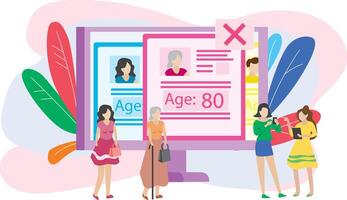 Public Profile Web Development Website Illustration vector