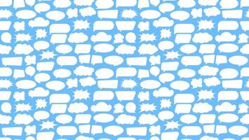 Vibrant speech bubble seamless pattern, ideal for stationery items like notebooks, planners, and gift wrap. Perfect for social media graphics. vector