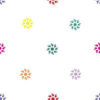 Dainty seamless floral pattern with tiny flowers and minimalistic details. Perfect for stationery, branding, and subtle background designs. vector