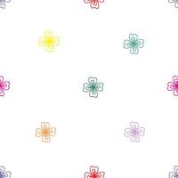 Nature-inspired seamless flower pattern with wildflowers and leaves. Ideal for eco-friendly packaging, nature-themed branding, and digital backgrounds. vector