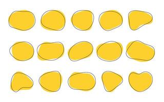 Fluid shape design element. Liquid abstract shapes background. vector