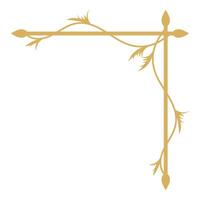 Vintage Ornamental Corner Frame with Abstract Design. vector