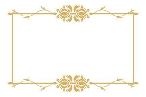 Ornamental Filigree Frame with Vintage Calligraphic Touch. vector