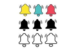 Modern Notification Bell Icons for Apps, notification bell icons, notification bell , notification alert icons vector