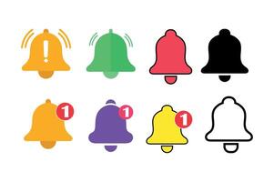 Set of Notification Bell Icons for Websites, notification bell icons, notification bell , notification alert icons vector