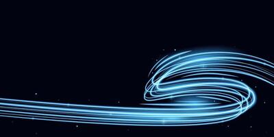Dynamic blue high speed movement background. Futuristic illustration eps10 vector