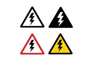 High Voltage Danger Symbol , electricity warning, warning label, high voltage, danger sign, power danger vector