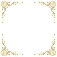 Retro Calligraphy Style Vintage Ornamental Frame and Border. vector