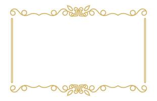 Vintage Ornamental Border and Frame with Elegant Calligraphy Design. vector