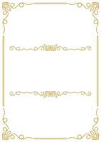 Luxury Decorative Border and Vintage Frame with Calligraphy Touch. vector