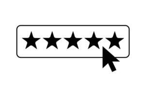 Five Star User Feedback Icon, 5 star customer reviews icon, five star rating icon, customer symbol, rating badge vector