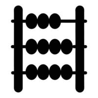 an abacus icon on a white background vector