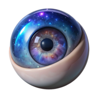 magnificent artistic serene traditional serene abstract Cosmic Eye 3D Render premium 4K high resolution png