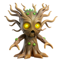 extraordinary rustic elegant contemporary 3D Render of a Glowing Tree Creature premium authentic png