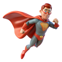 wonderful vintage impressive minimalist Superhero 3D Render genuine high quality png