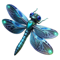 serene abstract serene classic Cyber Dragonfly 3D Render authentic high resolution png