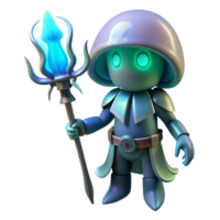 vibrant traditional extraordinary creative 3D Render Fantasy Mushroom Wizard high resolution original png