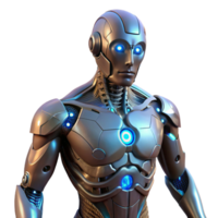 impressive rustic vibrant abstract Advanced Robot 3D Render authentic professional png