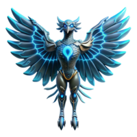 Cybernetic Griffin 3D Render png