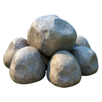 elegant creative vibrant abstract 3D Render Gray Boulder Pile professional high resolution png
