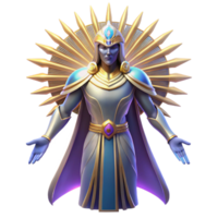 dramatic artistic beautiful creative Radiant Celestial Being 3D Render high resolution original png