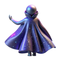 Cosmic Cloak 3D Render png