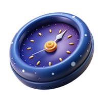 magnificent artistic wonderful rustic 3D Night Clock Illustration exclusive professional png