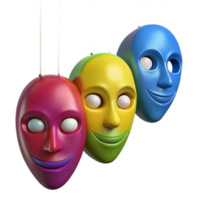 impressive rustic wonderful artistic Colorful 3D Mask Illustration original exclusive png