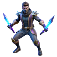 extraordinary creative elegant modern 3D Render of Ninja Warrior authentic high resolution png