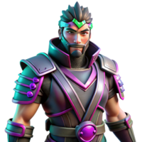 stunning rustic Stylized 3D Samurai Warrior Render 4K png