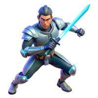 wonderful modern wonderful vintage 3D Render Futuristic Knight authentic exclusive png