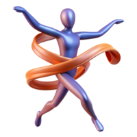 wonderful rustic magnificent modern 3D Render Abstract Figure Success exclusive high resolution png