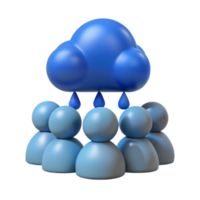 elegant rustic beautiful abstract 3D Cloud Data Sharing Illustration original high resolution png