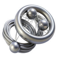 stunning abstract beautiful traditional Metallic Sphere Abstract 3D Render professional premium png