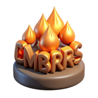 vibrant vintage dramatic rustic 3D Ember Illustration exclusive authentic png
