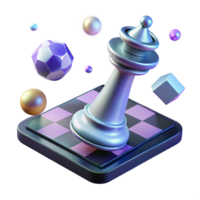 extraordinary vintage serene rustic 3D Chess King Illustration high resolution exclusive png