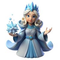 magnificent abstract elegant rustic Ice Queen 3D Render high quality high quality png