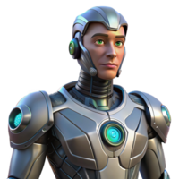 beautiful abstract extraordinary minimalist Futuristic Cyborg 3D Render detailed 4K png