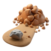 wonderful abstract 3D Render Abstract Sand Dune Stones authentic png