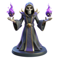 wonderful rustic Dark Wizard 3D Render high quality png