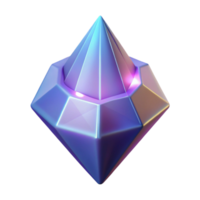 extraordinario rústico brillante púrpura joya 3d hacer prima png