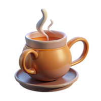 vibrante vintage 3d render vapor caneca ilustração original png