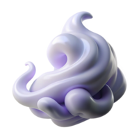 beautiful classic Lavender Swirl 3D Render high quality png